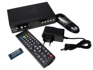 GEMBIRD GMB-TDT-033 ** DVB-T2/C SET TOP BOX USB/HDMI/Scart/RF-out, PVR, Full HD,H264, hdmi-kabl (1279)