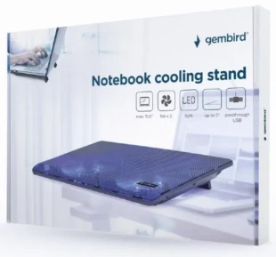 GEMBIRD NBS-2F15-05 Gembird hladnjak za laptop, 15.6 2x125mm Fan, USB, 340x250mm, Ergo Stand