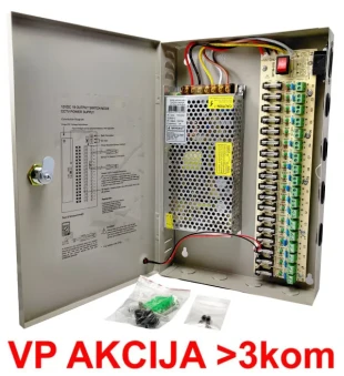 NAPRK-12V/15A-18CH ** Gembird napajanje sa kljucem, 2A/CH (2489)