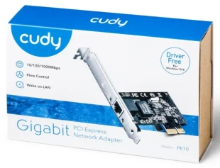 CUDY Cudy PE10 GIGABIT ETHERNET PCI-Express CARD 10/100/1000 (alt. NIC-GX1)