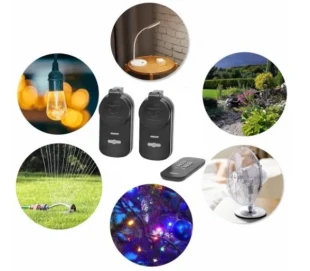Uticnica Wireless R-GB-429(GS) IP44 set 2+1 sa daljinskim upravljacem max. 1000W