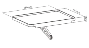 Polica za AV uredjaje na tv-u Ketzz NAV-K91 18x12.7x4.7cm