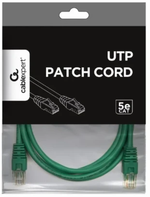 PP12-1M/G Gembird Mrezni kabl, CAT5e UTP Patch cord 1m green