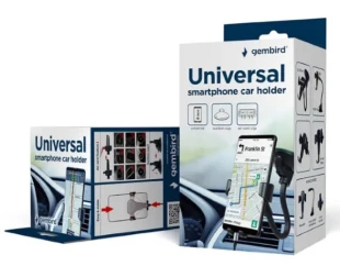 GEMBIRD TA-CHWAV-01 Gembird drzac mobilnog telefona za auto 2u1 ventilacioni otvor i staklo