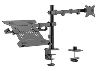 GEMBIRD MA-DA-03 Gembird Podesivi stoni drzac za monitor tilt, 17-32 max.9kg + nosac za laptop
