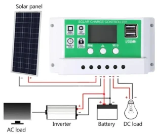 GEMBIRD SOL-CONTROL30AG GMB PV solarni regulator punjenja 30A/20A/10A 12V/24V automatski podesivi PWM LCD