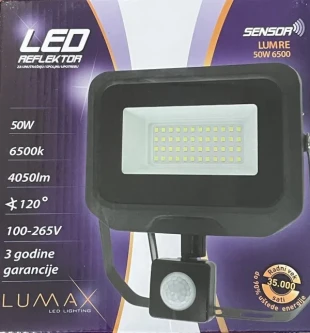 Lumax Led reflektor lumre-50w 6500k 4050lm sensor