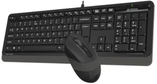 A4 TECH A4-F1010 A4Tech Fstyler tastatura US-LAYOUT + mis USB, Grey
