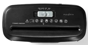 NEDIS PASH112BKA4 Rezac papira, 6x A4 stranica, 10L, 190W za unistavanje papira