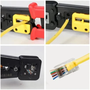 T-WC-05 Gembird Klesta za krimpovanje i secenje RJ45/RJ12/RJ11 (za prolazne konektore)