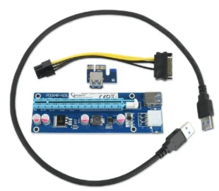 RC-PCIEX-03 Gembird * PCI-Express riser add-on card, PCI-ex 6-pin power connector