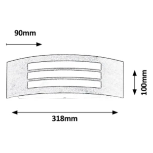 Roma spoljnaE27 14W antiqe gold IP44 (8511)
