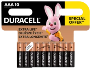 Duracell AAA PAK10 CK, Basic nova 1.5V LR3 MN2400, ALKALNE baterije duralock PAK10 (cena po kom.)