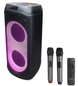 Microlab PT802W karaoke zvucnik 200W, Bluetooth,LED, 11,1V/4400mAh,TWS, Aux, USB, FM,microSD,+ Mic*2