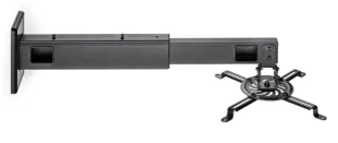 NEDIS PJWM200BK univerzalni ZIDNI drzac projektora, 15kg, rotirajuci + tilt 30°, 464-607mm