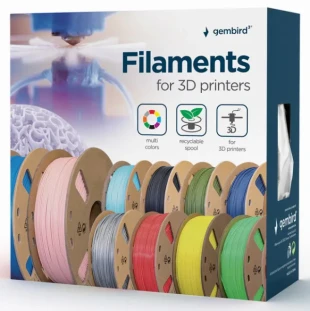 GEMBIRD 3DP-PETG1.75-01-BK PETG Filament za 3D stampac 1.75mm, kotur 1KG BLACK