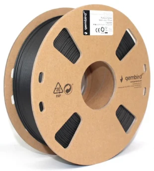GEMBIRD 3DP-PLA+1.75-02-BK PLA-PLUS Filament za 3D stampac 1,75mm kotur 1KG Black (jaci od standardnog PLA)