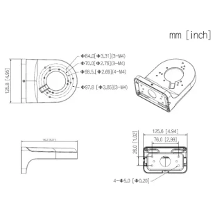 Dahua nosac DH-PFB205W-E zidni nosac dome kamere
