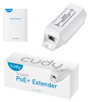 CUDY Cudy POE10 * 30W Gigabit PoE+ Injector, 802.3at/802.3af Standard, Data and Power 100 Meters (2665)