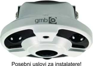 GEMBIRD CAM-IP8MP-SKY30 GMB kamera 8 mpix Fish ip camera 360 stepeni 1.8mm 20m, POE