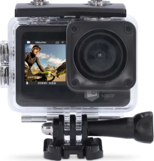 ACAM31BK Dual screen action cam with HD 1080p@30fps resolution Nedis