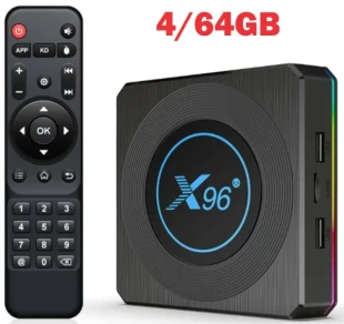GEMBIRD GMB-X96 X4 4/64GB smart TV box S905X4 quad, Mali-G31MP 8K, 1000M KODI Android 11.0