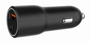 TA-UC-AC2PDQC38-CAR-01 Gembird 2-port USB brzi punjac za auto, Type-C PD, 38W, black