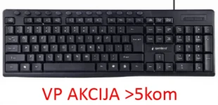 KB-UM-107 ** Gembird Multimedijalna tastatura US layout black USB (394) A