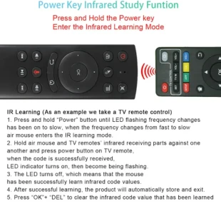 GEMBIRD GMB-G20S AIR MOUSE 2.4g RF Voice Remote Control for Android TV Box