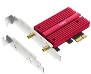 Cudy WE4000 AX5400 Wi-Fi 6/6E Bluetooth 5.2 PCIe Adapter, Tri-Band 2,4G/5G/6G, 2x5dBi Antenna