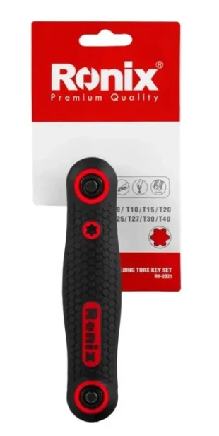 RONIX Alat RH-2021 Sklopivi SET TORX Kljuceva 8-DELNI CR-V  T9-T40
