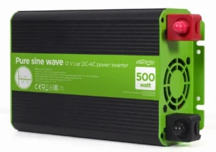GEMBIRD EG-PWC-PS500-01 Gembird 12V Cist sinusni auto inverter DC/AC 500W + USB port, 1,95KG