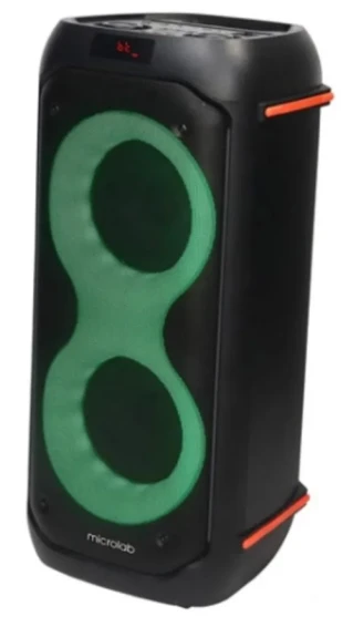 MICROLAB Microlab PT602W karaoke zvucnik 160W, Bluetooth, LED, 7,4V/4000mAh, Aux, USB, microSD, + Mic*2kom