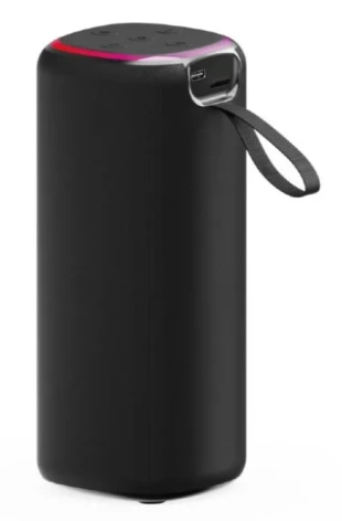 GEMBIRD SPK-BT-LED-08L Gembird Portable Bluetooth LED speaker, 10W, BT, FM, USB, Handsfree, Black
