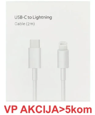 CCP-AMCM-AMLM-2.0M ** Gembird 20W PD kabl USB-C na Lightening 8-pin, USB 3.0, 2m, white (199)