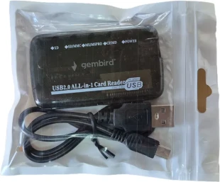 GEMBIRD FD2-ALLIN1-BLK ** Gembird  USB2.0 citac svih tipova memorijskih kartica(319)