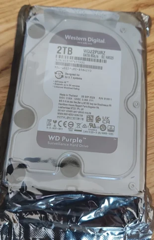 HDD 3.5 * 2TB WD22PURZ WD Purple 24/7 5400RPM 256MB SATA3