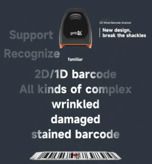 POS-BS4208S GMB 2d/OCR CMOS barcode scanner, barkod skener, 1MP, wired USB