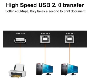 USB switch 2.0 Hi-Speed KT-USW2