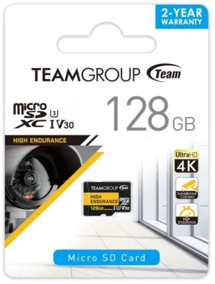 TEAM GROUP TeamGroup MICRO SDXC 128GB High Endurance UHS-I U3 V30,100/50MB/s, THUSDX128GIV3002 ZA VIDEO NADZOR!