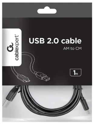 GEMBIRD CCP-USB2-AMCM-1M Gembird USB 2.0 AM to Type-C cable (AM/CM), 1 m