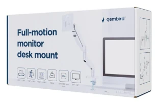GEMBIRD MA-DA1-04-W Gembird podesivi drzac za monitor, tilt, 17-32 max.10kg White