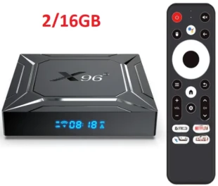 GEMBIRD GMB-X96 M200 2/16GB smart TV box S905X5M quad ARM G310V2, 2x4K 2.4&5G, 1000M, BT, Android 14