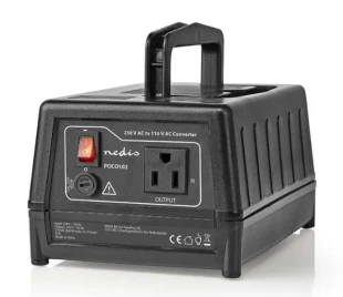 NEDIS POCO102 Konvertor snage, 230V AC 50Hz, 270W, Euro, Black Omogucava upotrebu opreme iz SAD u Evropi