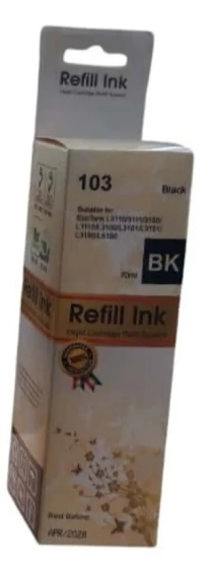 SINOCOPY INKJET EP 103/E103 Dopuna BlackSINO boja bocica sadrži 70 ml mastila za Epson EPIJ103SC