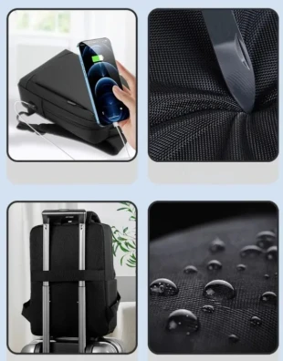 NCC-15-KLB021 Gembird Ranac za laptop 15,6inc 45x28x15cm USB konektor, 600g