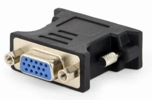 A-DVI-VGA-BK Gembird Adapter DVI-I 24+5-pin male to VGA 15-pin HD (3 rows) female, black DVI-I