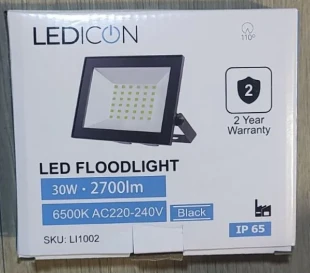 LED REFLEKTOR 30W 2700lm 6500K IP65 LI1002