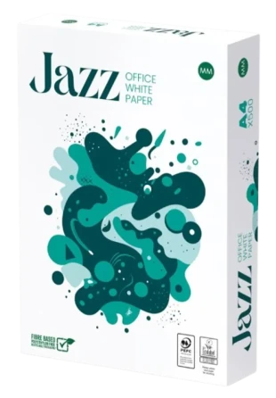 Papir Fotokopir JAZZ A4/75g m2/ 500 Lista za laser, inkjet i fotokopir masine Ris papira