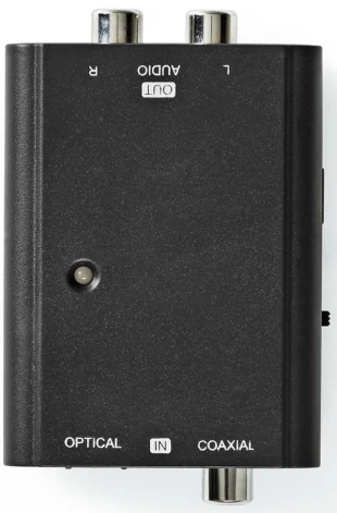 NEDIS ACON2509BK ,Digitalni audio konvertor, 2-smerni, 1x S/PDIF (RCA) zenski, 1x Toslink zenski, audio